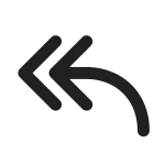 Arrow Reply All SVG Icon